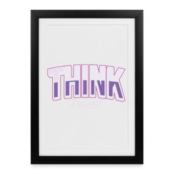 Think Different - Framed poster (27 × 37 cm) - black - Front