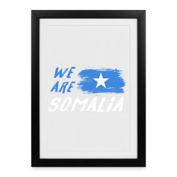 We are Somalia - Framed poster (27 × 37 cm) - black - Front