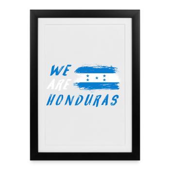 Nous sommes le Honduras - Affiche encadrée (27 × 37 cm) - noir - Devant