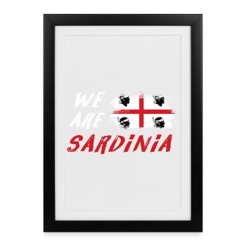 We are Sardinia - Framed poster (27 × 37 cm) - black - Front