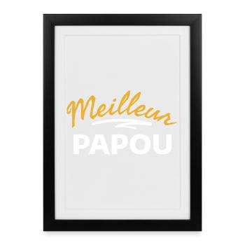 Design Graphique Nature Éclatante - Affiche encadrée (27 × 37 cm) - noir - Devant