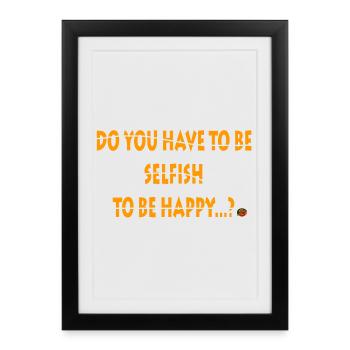 Bold Motivational Text Design - Framed poster (27 × 37 cm) - black - Front