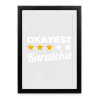 Average Karateka - Framed poster (27 × 37 cm) - black - Front