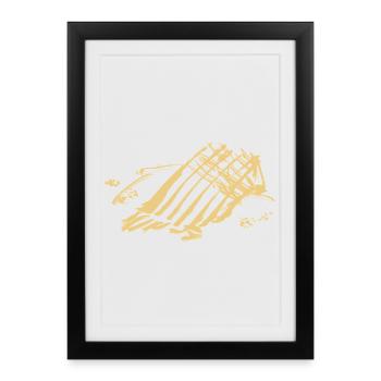 Abstract - Framed poster (27 × 37 cm) - black - Front