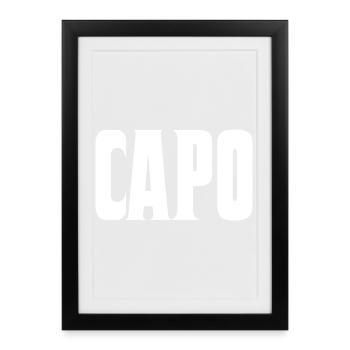 Capo - Gerahmtes Poster (27 × 37 cm) - Schwarz - Vorne