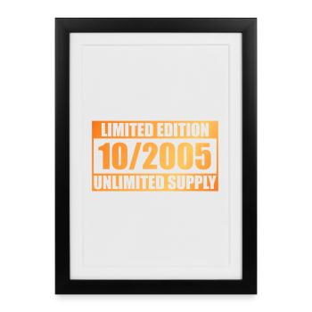 20th Anniversary Edition Limitée - ꝏ Approvisionnement 10/2005 - Affiche encadrée (27 × 37 cm) - noir - Devant