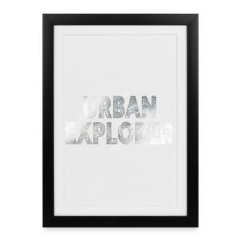 Urban explorer - Framed poster (27 × 37 cm) - black - Front