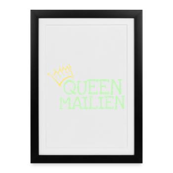 Mailien - Affiche encadrée (27 × 37 cm) - noir - Devant