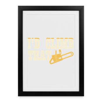 Arborist Woodworker Woodworker Gift - Framed poster (27 × 37 cm) - black - Front