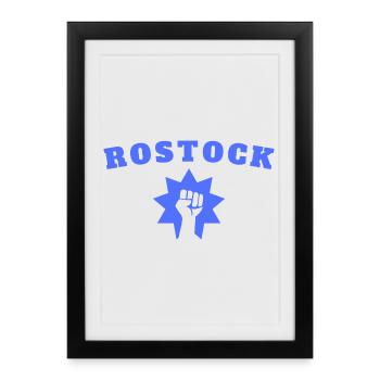 Rostock - Affiche encadrée (27 × 37 cm) - noir - Devant