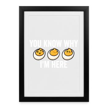 You know why I'm here: Thanksgiving Sink - Framed poster (27 × 37 cm) - black - Front