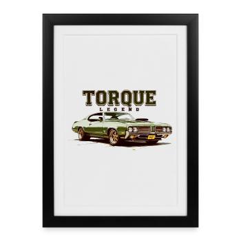 Torque Legend – 442 Classic Power - Gerahmtes Poster (27 × 37 cm) - Schwarz - Vorne