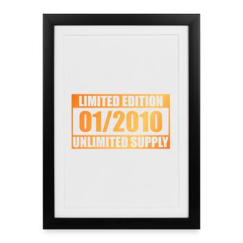 16e anniversaire Édition Limitée - ꝏ Approvisionnement 01/2010 - Affiche encadrée (27 × 37 cm) - noir - Devant