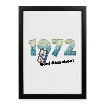 1972 Vintage Retro – Cassette – Cool Olds - Framed poster (27 × 37 cm) - black - Front