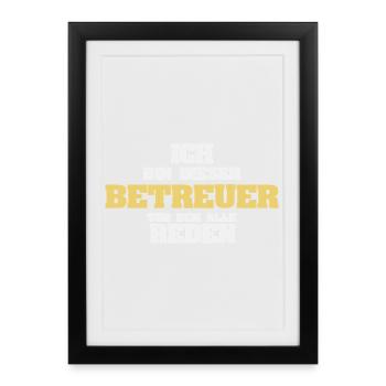 Occupation Caregiver - Framed poster (27 × 37 cm) - black - Front