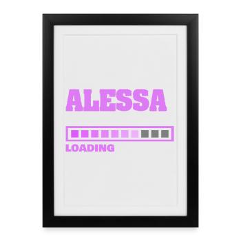 ALESSA - Affiche encadrée (27 × 37 cm) - noir - Devant