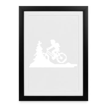Pixel VTT - Affiche encadrée (27 × 37 cm) - noir - Devant
