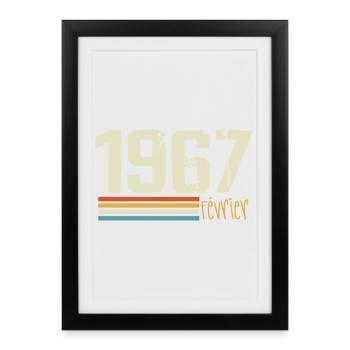 February 1967 - February 1967 Anniversary 1967 - Framed poster (27 × 37 cm) - black - Front