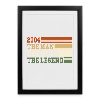 2004 The Man Myth Legend 2004 | vintage!! - Framed poster (27 × 37 cm) - black - Front