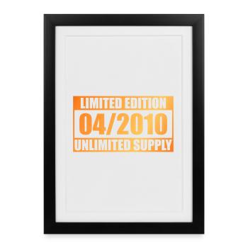 16e anniversaire Édition Limitée - ꝏ Fourniture 04/2010 - Affiche encadrée (27 × 37 cm) - noir - Devant