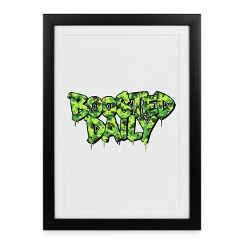 Boosted Daily Camouflage Motif for Turbo Screwdriver - Framed poster (27 × 37 cm) - black - Front