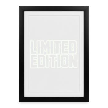 Édition limitée : Geometric Contour - Affiche encadrée (27 × 37 cm) - noir - Devant