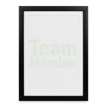 Collection de fautes de frappe d’un membre de l’équipe - Affiche encadrée (27 × 37 cm) - noir - Devant