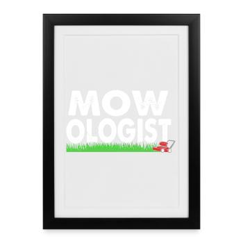Lawn (meadow) Lawn mower - Framed poster (27 × 37 cm) - black - Front