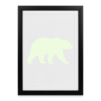 grizzly_baer- - Affiche encadrée (27 × 37 cm) - noir - Devant