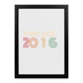 Typo Circulaire 10 Years Fête 2016 - Framed poster (27 × 37 cm) - black - Front