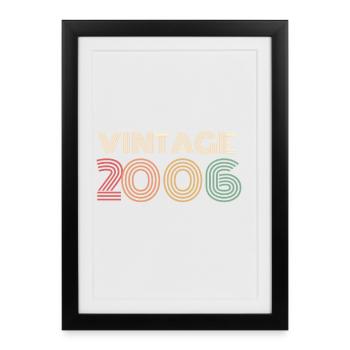 Typo Circular 20 Years Twenties Party 2006 - Framed poster (27 × 37 cm) - black - Front
