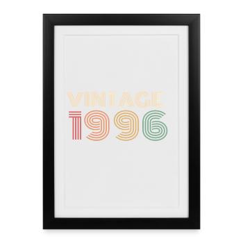 Typo Circular 30 Years Thirty Party 1996 - Framed poster (27 × 37 cm) - black - Front