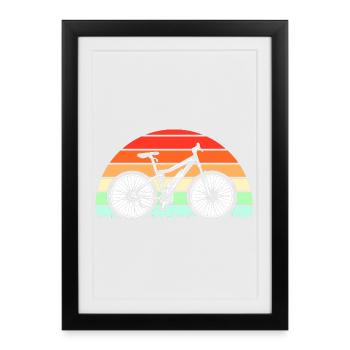 Vélo électrique EBike Vélo électrique - Affiche encadrée (27 × 37 cm) - noir - Devant