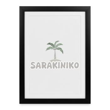 Sarakiniko as a holiday - Framed poster (27 × 37 cm) - black - Front
