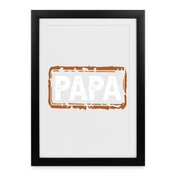 Dad - Framed poster (27 × 37 cm) - black - Front