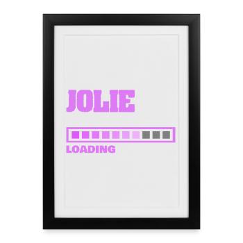 Jolie as birth - Framed poster (27 × 37 cm) - black - Front