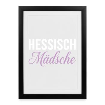 Hessian Girl Style - Framed poster (27 × 37 cm) - black - Front