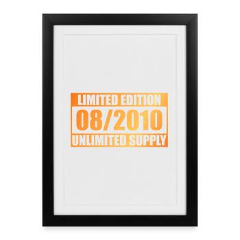 16th Anniversary Limited Edition - ꝏ Supply 08/2010 - Framed poster (27 × 37 cm) - black - Front