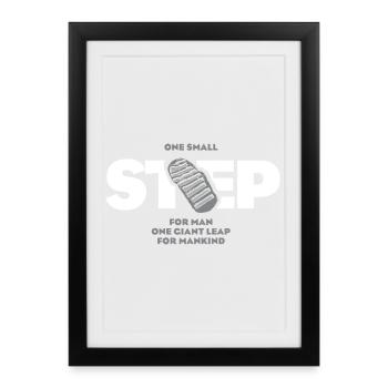 One Small Step - Framed poster (27 × 37 cm) - black - Front
