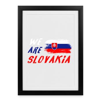 Nous sommes la Slovaquie - Affiche encadrée (27 × 37 cm) - noir - Devant