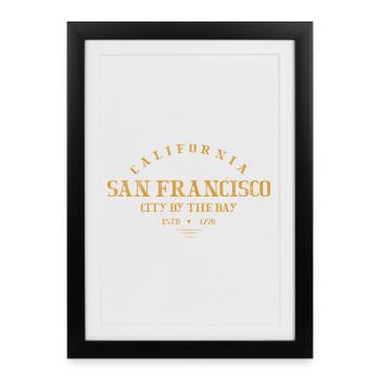 San Francisco - Affiche encadrée (27 × 37 cm) - noir - Devant