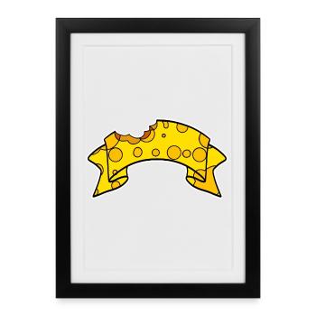 Banner Cheese - Framed poster (27 × 37 cm) - black - Front
