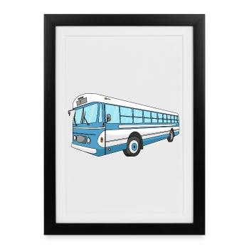 Bus - Framed poster (27 × 37 cm) - black - Front