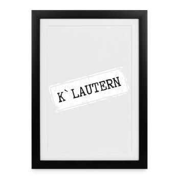 Kaiserslautern - Framed poster (27 × 37 cm) - black - Front