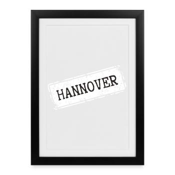 Hanover Design sur les vêtements - Affiche encadrée (27 × 37 cm) - noir - Devant
