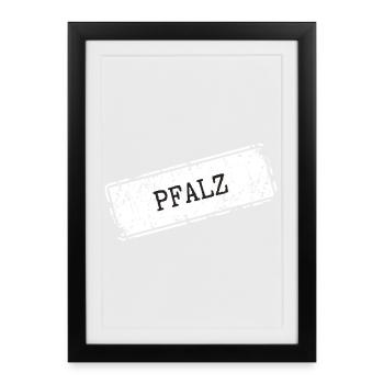 Fascination Palatinate Wine Country Design - Framed poster (27 × 37 cm) - black - Front