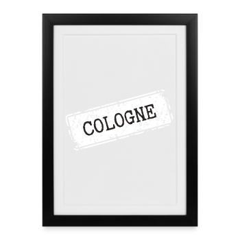 Cologne - Framed poster (27 × 37 cm) - black - Front