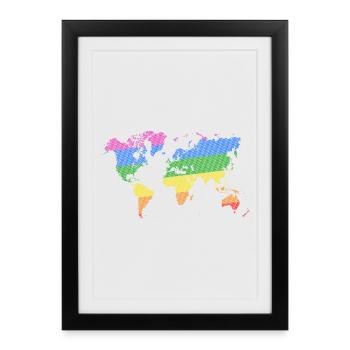 Le monde de la fierté - Affiche encadrée (27 × 37 cm) - noir - Devant
