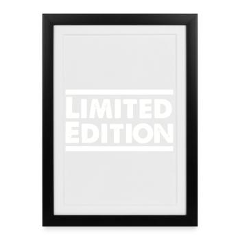 Limited Edition Lettering Stamp - Framed poster (27 × 37 cm) - black - Front