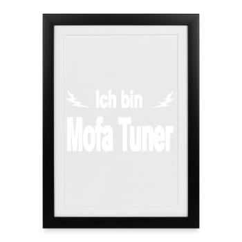 Moped - Framed poster (27 × 37 cm) - black - Front